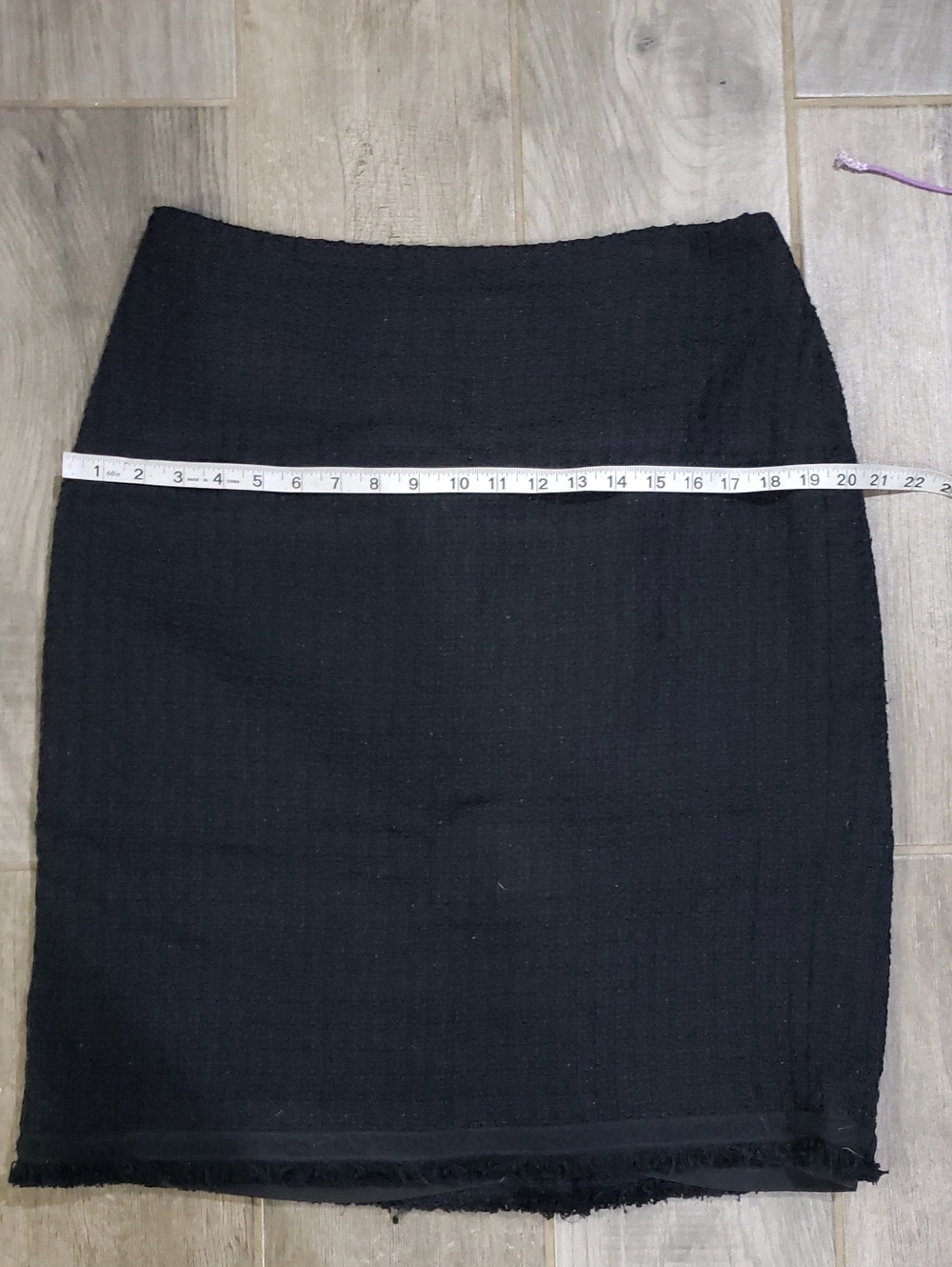 Talbots Tweed Elegant Black Women's Skirt Slit In Back Plus Size Curvy Size 16 - Picture 12 of 12